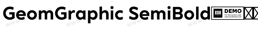 GeomGraphic SemiBold字体转换